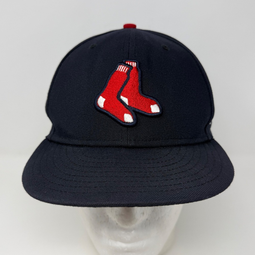 New Era 59FIFTY Boston Red Sox MLB Official On-Field Fitted Hat Navy 7 3/4